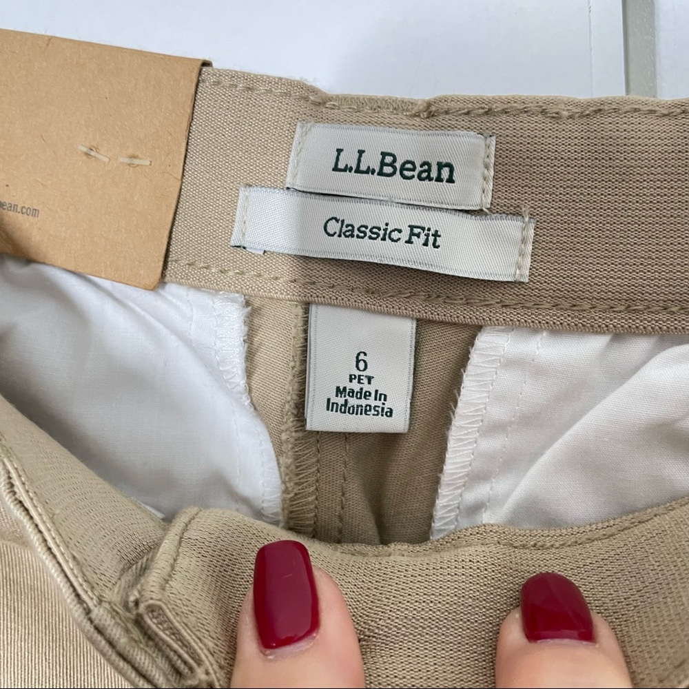 L.L. Bean Classic Fit Chino Pants size 6P NWT - Picture 2 of 6